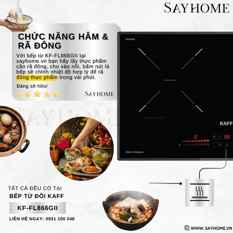 Bếp từ đôi KAFF KF-FL866GII tại thành phố Hồ Chí Minh