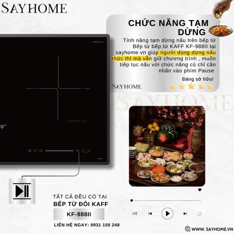 Bếp từ đôi KAFF KF-988II tại thành phố Hồ Chí Minh