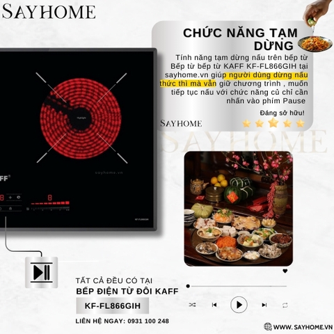 Bếp điện từ đôi KAFF KF-FL866GIH tại thành phố Hồ Chí Minh
