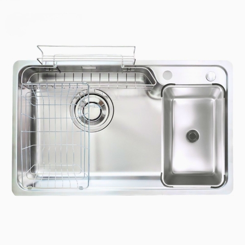 Chậu rửa chén bát 1 hố Nhật Kluger KH8050ST Plus - Hàng chính hãng