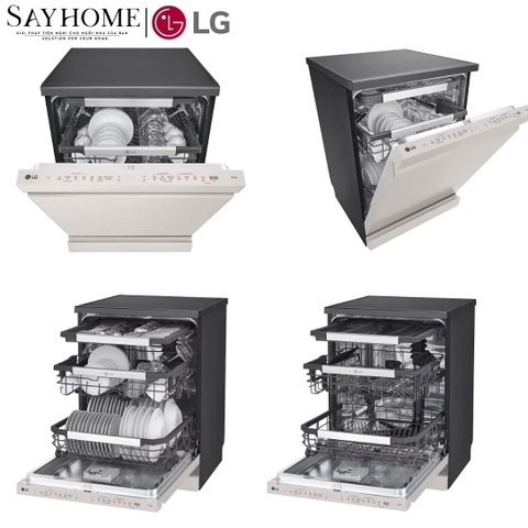 Máy rửa bát LG màu be LDT14BGA3.ANBPEVN 14 bộ đồ ăn Châu Âu - Bảo hành chính hãng