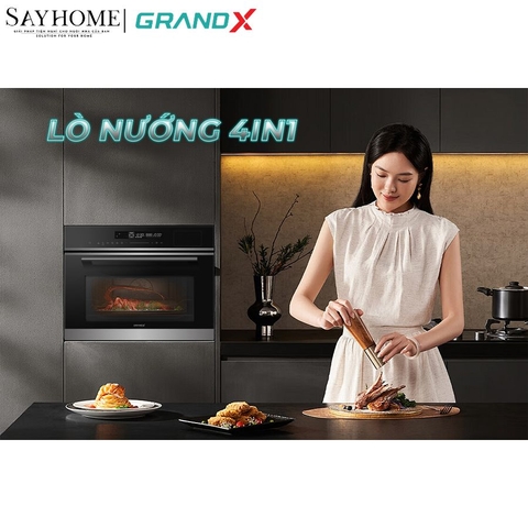 Lò nướng tích hợp lò vi sóng, lò hấp và nối chiên không dầu GrandX GX50MOS7 tại thành phố Hồ Chí Minh
