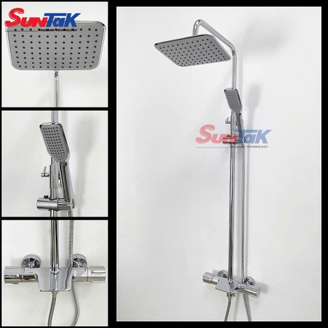Sen Cây Tắm Đứng SC9010 Nóng Lạnh đồng thau mạ Crom
