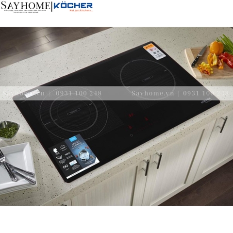 Bếp từ đôi  Kocher DI 801GE IPLUS -  Bảo hành 3 năm