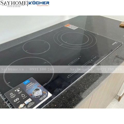 Bếp từ đôi Kocher DI 855GE -  Bảo hành 3 năm