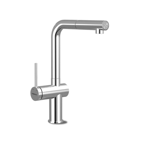 Vòi rửa chén inox NOBINOX BIANCO NX601 dây rút nóng lạnh - Hàng chính hãng
