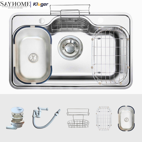 Chậu rửa chén bát 1 hố Nhật Kluger KT8050FS Basic/Plus - Hàng chính hãng