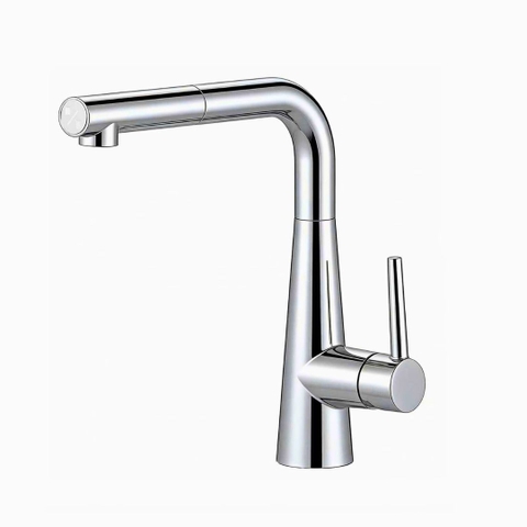 Vòi rửa bát Kluger KLF0013SC dây rút, nóng lạnh - Chính hãng
