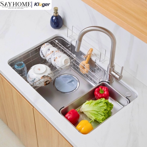 Chậu rửa chén bát 1 hố Nhật Kluger KH8050FS Basic/Plus - Hàng chính hãng