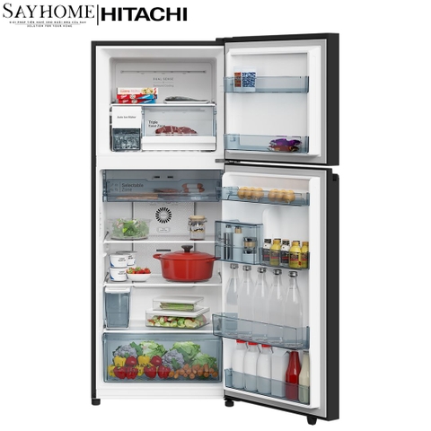 Tủ lạnh 2 cánh màu xám Hitachi HRTN6408SAGMGVN 372 Lít - Hàng chính hãng