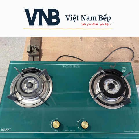 Bếp ga đôi màu xanh ngọc hiện đại KAFF KF-630 - Bảo hành chính hãng 3 năm