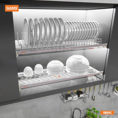 Giá chén bát cố định GARIS GB04C - Nan tròn