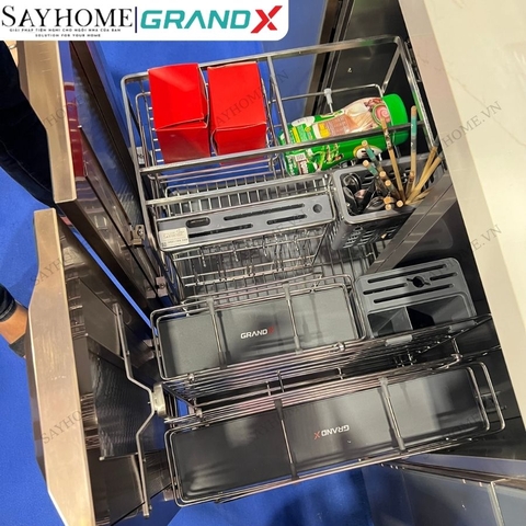 Giá dao thớt gia vị GrandX XK.30M, XK.35M, XK.40M Sus304 nan Oval tại Thành phố Hồ Chí Minh