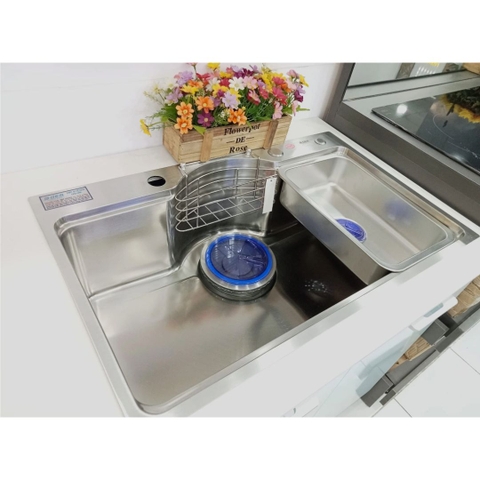 Chậu rửa chén bát inox phủ nano 1 hố B-Gem BG-7846HQ