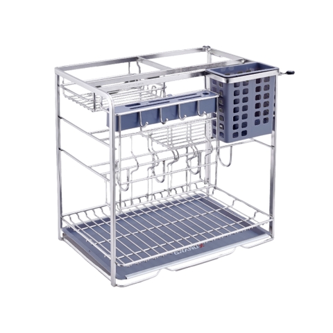 GIÁ ĐỰNG CHAI LỌ GIA VỊ DAO THỚT, INOX SUS304 GRAND X XK.25S -SAYHOME
