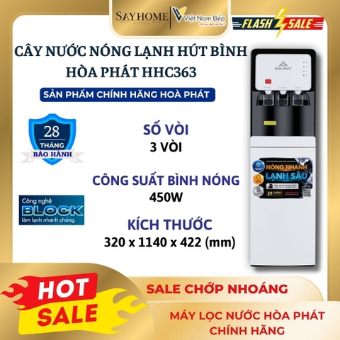 Cây nước nóng lạnh hút bình Hoà Phát HHC363 - Hàng chính hãng Hoà Phát