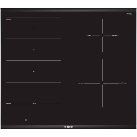 Bếp từ Bosch kết hợp 2 vùng nấu HMH.PXE675DC1E Serie 8