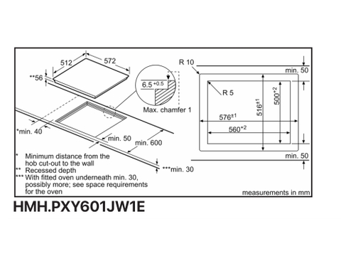 Bếp từ Bosch Home Connect HMH.PXY601JW1E Serie 8