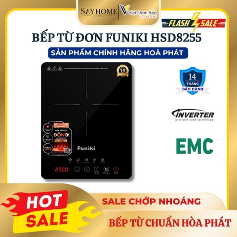 Bếp điện từ đơn Funiki HSD8255 - Bảo hành 14 tháng