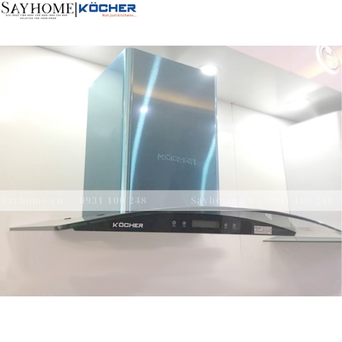 Máy hút mùi KOCHER K-228S kính cong - Bảo hành 3 năm