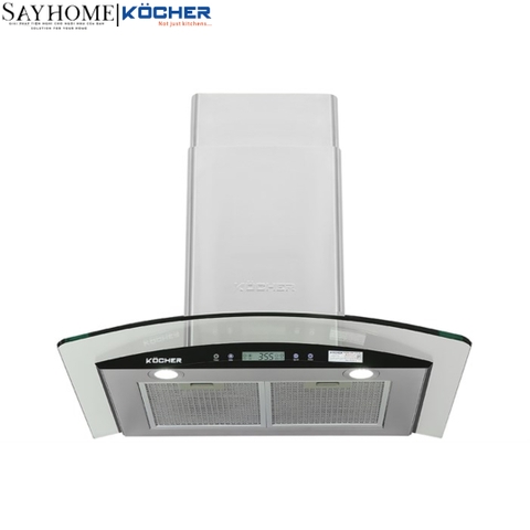 Máy hút mùi KOCHER K-228S kính cong - Bảo hành 3 năm