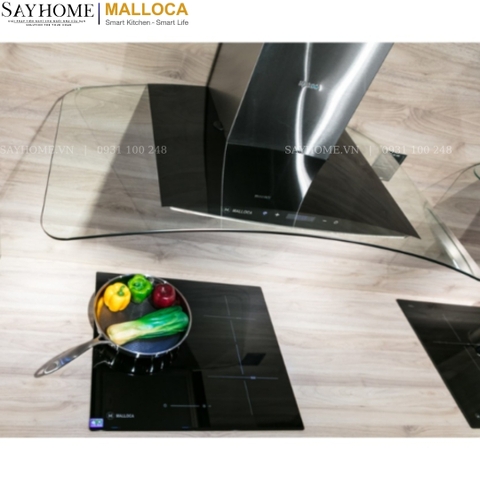 Máy hút mùi MALLOCA GAMA K3155.9 kính cong RANGE HOOD - Hàng chính hãng MALLOCA