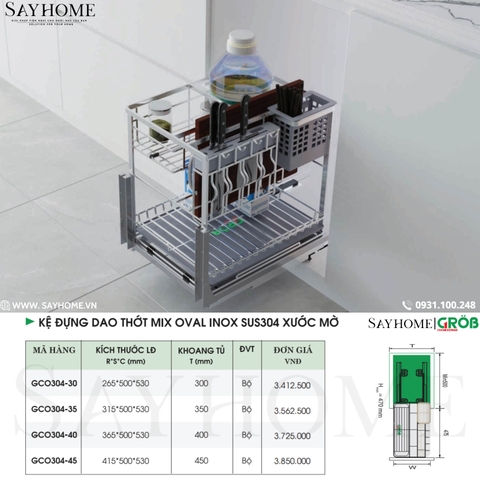 COMBO Phụ kiện tủ bếp cao cấp GROB - Combo 4 tại thành phố Hồ Chí Minh