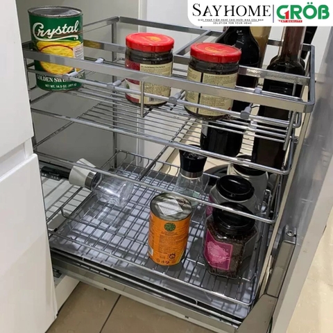KỆ GIA VỊ ĐA NĂNG INOX MẠ CROM, INOX BÓNG - NAN VUÔNG GROB CS- 20B, CS- 25B, CS- 30B, CS- 35B, CS- 40B tại thành phố Hồ Chí Minh