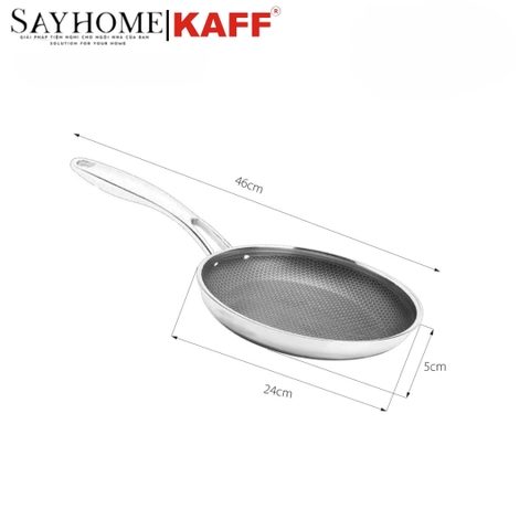 Chảo chống dính inox cao cấp KAFF KF-245IOHC - Hàng chính hãng