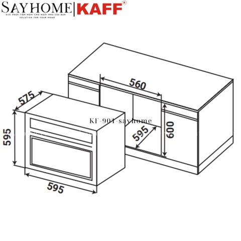 Lò nướng KAFF KF-901 - Bảo hành chính hãng 5 năm