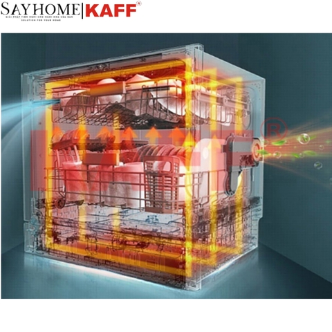 Máy rửa chén bát KAFF KF- BHMI815Y độc lập - Bảo hành chính hãng