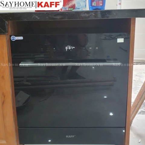 Máy rửa chén bát KAFF KF-BISMS8 PLUS âm bán phần 12 bộ đồ ăn Châu Âu - Bảo hành chính hãng 5 năm