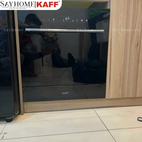 Máy rửa chén bát KAFF KF-BISMS8 PLUS âm bán phần 12 bộ đồ ăn Châu Âu - Bảo hành chính hãng 5 năm