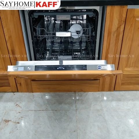 Máy rửa chén bát KAFF KF-BISW12 âm toàn phần 15 bộ đồ ăn Châu Âu - Bảo hành chính hãng 5 năm