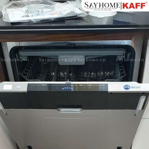 Máy rửa chén bát KAFF KF-BISW12 âm toàn phần 15 bộ đồ ăn Châu Âu - Bảo hành chính hãng 5 năm