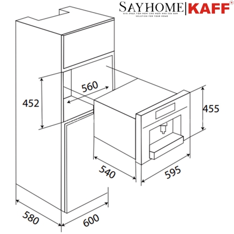 Máy pha cà phê KAFF KF-CFN5945IN - Bảo hành chính hãng 5 năm