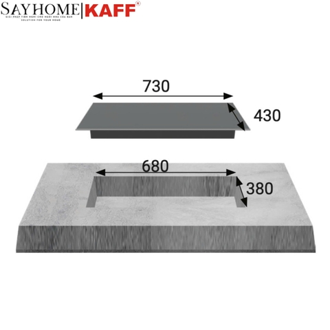 Bếp điện từ đôi kết hợp KAFF KF-FL68IC NEW PLUS - Bảo hành chính hãng 5 năm