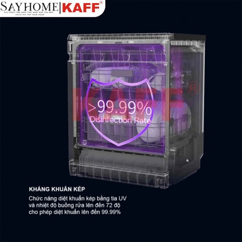 Máy rửa chén KAFF KF-GARDE820 SEMI - Hàng chính hãng
