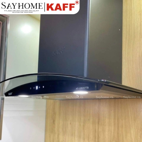 Máy hút mùi KAFF KF-GB207TB kính cong - Bảo hành chính hãng 3 năm