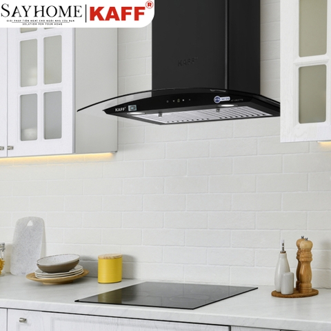 Máy hút mùi KAFF KF-GB207TB kính cong - Bảo hành chính hãng 3 năm