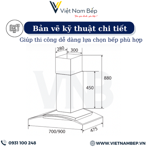 Máy hút mùi kính cong áp tường cảm ứng - điều khiển từ xa KAFF KF-GB902 tại thành phố Hồ Chí Minh