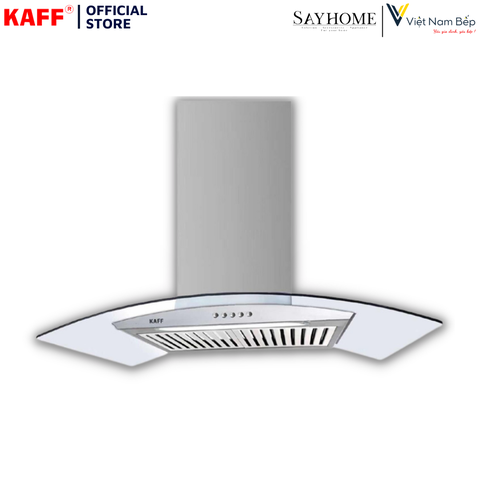 Máy hút mùi KAFF KF-GB983N kính cong áp tường - Bảo hành chính hãng 3 năm