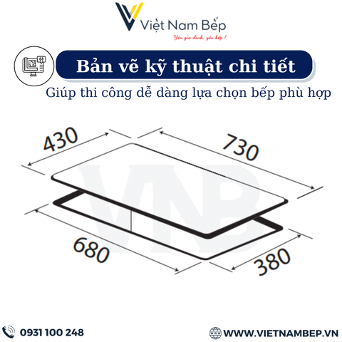 Bếp điện từ đôi kết hợp KAFF KF-IH68 tại thành phố Hồ Chí Minh