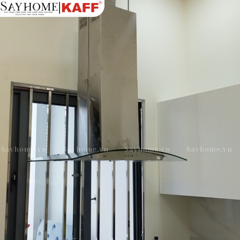 Máy hút mùi KAFF KF-IS90GH kính cong độc lập - Bảo hành chính hãng 3 năm