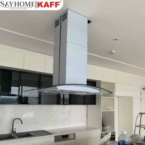 Máy hút mùi KAFF KF-IS90GH kính cong độc lập - Bảo hành chính hãng 3 năm