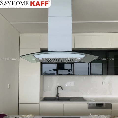 Máy hút mùi KAFF KF-IS90GH kính cong độc lập - Bảo hành chính hãng 3 năm
