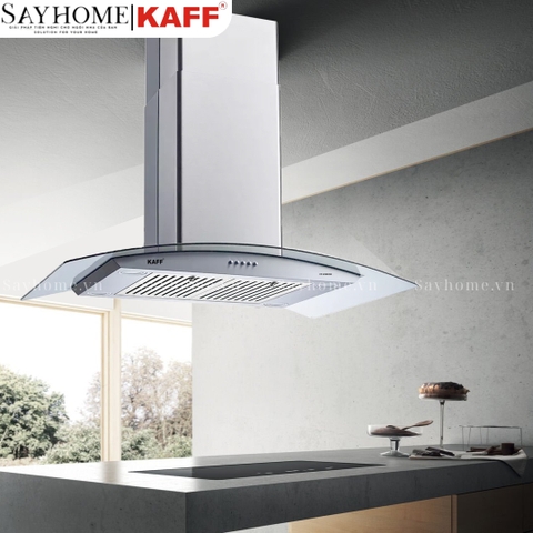 Máy hút mùi KAFF KF-IS90GH kính cong độc lập - Bảo hành chính hãng 3 năm