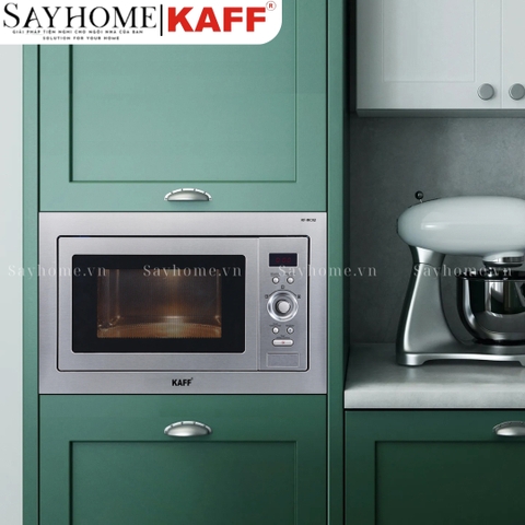 Lò vi sóng kết hợp nướng KAFF KF-MC02 âm tủ thân inox 25 lít- Bảo hành chính hãng 5 năm
