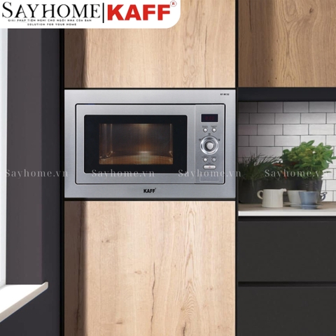 Lò vi sóng kết hợp nướng KAFF KF-MC02 âm tủ thân inox 25 lít- Bảo hành chính hãng 5 năm