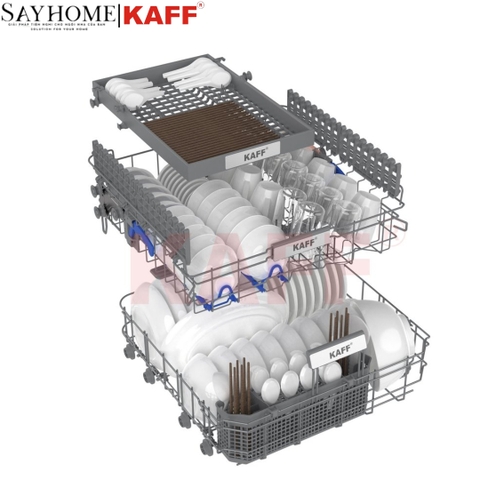 Máy rửa chén bát KAFF KF- SBL775B Plus độc lập  - Hàng chính hãng KAFF